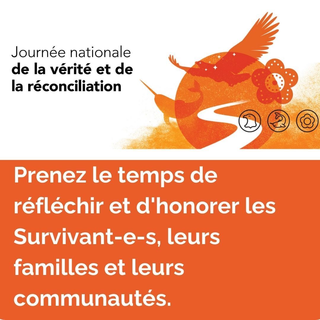 LeHandicap_SP's tweet image. Nous reconnaissons que la pauvreté et l'inégalité entre les sexes sont liées à la colonisation, à l'oppression et au génocide.
Nos bureaux sont fermés aujourd'hui pour observer la Journée nationale de la vérité et de la réconciliation.
#JNVR2025