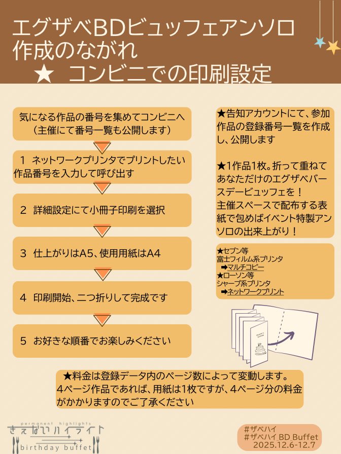 Perm__HiLights's tweet image. 【📣告知】🍽️参加型企画
BDビュッフェアンソロジー
総合案内（簡易版）
#ザベハイ
#ザベハイ_BD_Buffet
⏬
ツリーに作品作成についてのご案内（簡易版）を掲載します