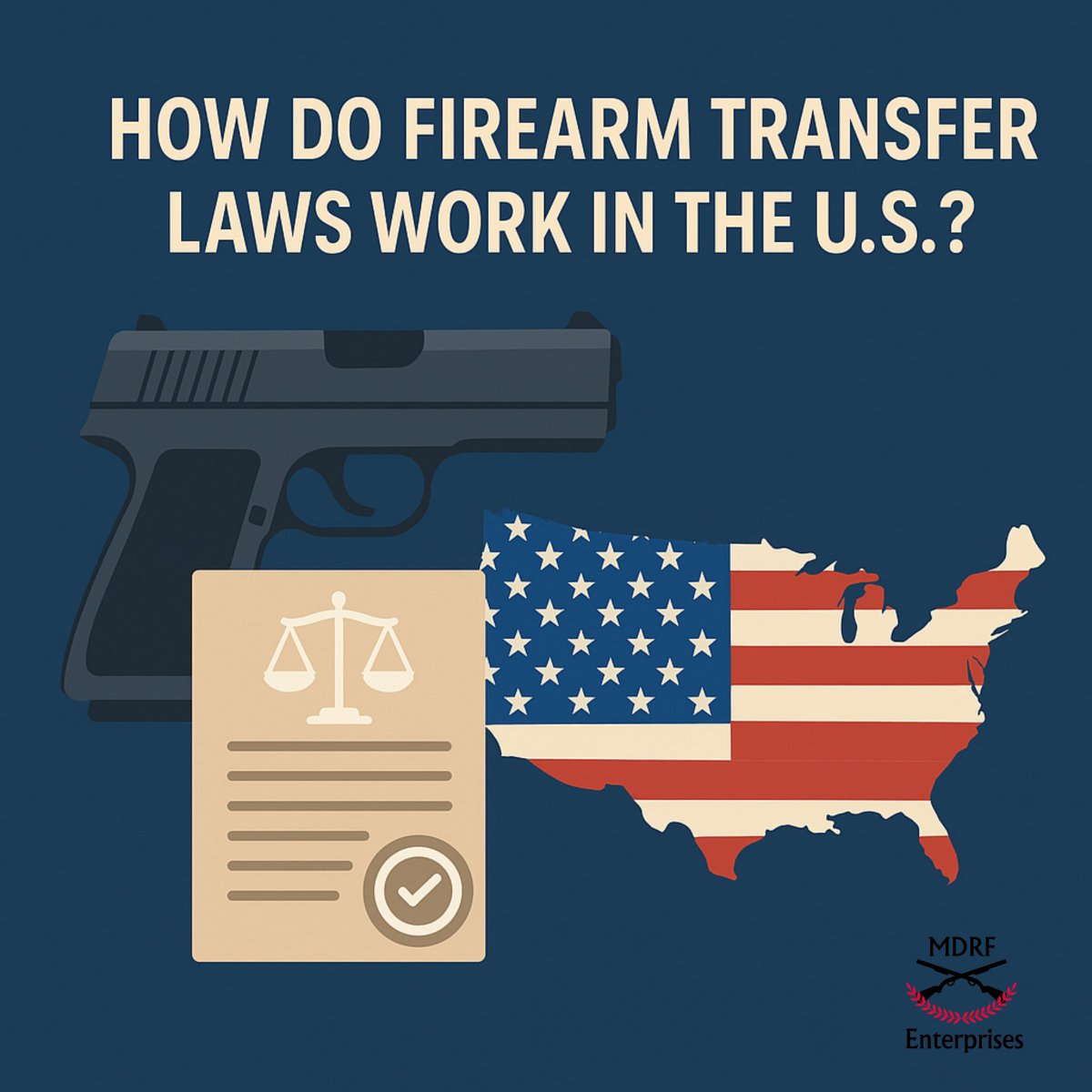 MDRFEnterprises's tweet photo. Firearm transfers in the U.S. can be complex.
Federal + state laws vary for sales, gifts & inheritances.
Stay compliant and protect yourself.
👉 https://t.co/zt2KBYtOvH
#GunLaws #FirearmTransfer #EstatePlanning #FFLDealer #ExecutorTips https://t.co/mCFe9ULSdA