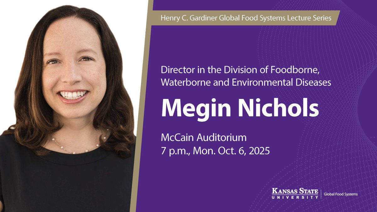 NIAA Board member, Dr. Megin Nichols, will be headlining the Gardiner Lecture Series next week at Kansas State University. Learn more about the series, and Dr. Nichols, here! k-state.edu/research/globa…