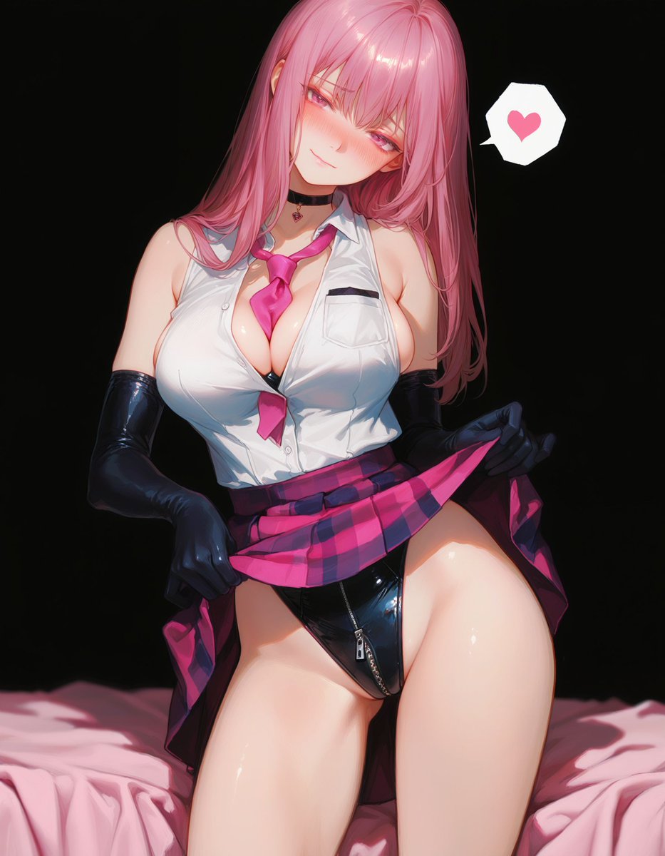 y_Kchaos's tweet image. "Mm~ Can't resist lifting my skirt just a little higher for you..." 

#Satsuki #KurokoNoBasuke