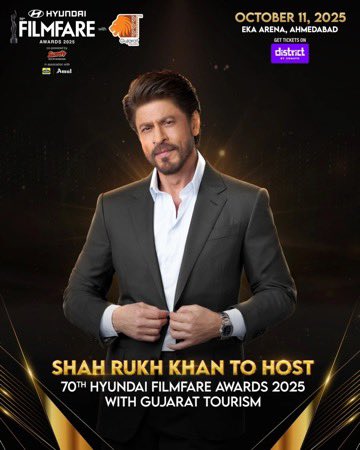 srkthekingfp's tweet photo. The KING returns to rule the biggest night of Indian cinema! 👑✨ 
Shah Rukh Khan to host the 70th Hyundai Filmfare Awards 2025. 🔥 
@iamsrk 

#ShahRukhKhan #Filmfare #SRK https://t.co/TrjxCUYpOl