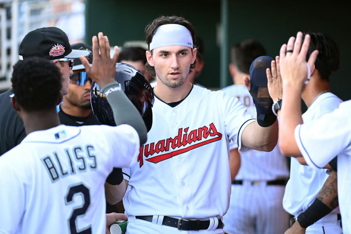 SleeperGuards's tweet photo. Guardians No. 2 overall prospect Chase DeLauter will make the postseason roster and is set to debut in the Wild Card Series vs. Detroit, per @CleGuardPro https://t.co/rpGA8wAkBQ