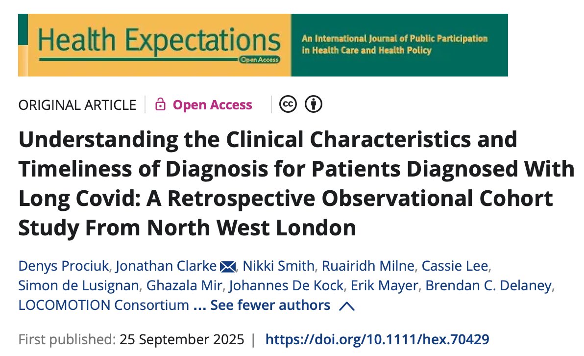 📣 1/4. Paper out from UK’s <a href="/LOCOMOTIONstudy/">LOCOMOTIONstudy</a> on incidence of #LongCovid diagnosis.
 
🚩 Huge under-recording of Long Covid in primary healthcare records!
 
Big thank you to our Members &amp; co-authors <a href="/NikkiS_MCSFS/">Nikki S.</a> &amp; <a href="/ruairidhm/">Ruairidh Milne</a> for their hard work🙏 

Link to paper on below 🧵 ⬇️