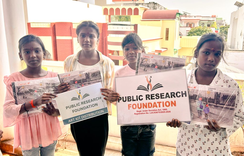 NgoPrf's tweet photo. 🎨✨ On #Navratri, we shared the joy of creativity by distributing art kits to Underprivileged children.
Festivals are about more than celebration they’re about spreading opportunities &amp; smiles. 💙🙏

#PublicResearchFoundation #ArtForChange #Navratri2025 https://t.co/nGoEHBZpit