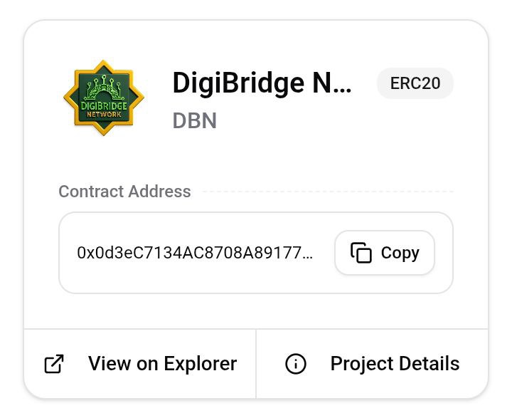 🎉 Congratulations DigiBridge Community! 🎉
This milestone on SidraDex is YOUR achievement as much as ours. 🙌
Thank you for your trust, support, and belief in the vision — together we’re building the future of DigiBridge! 🌍✨

#DigiBridgeNetwork #CommunityFirst #FutureIsNow