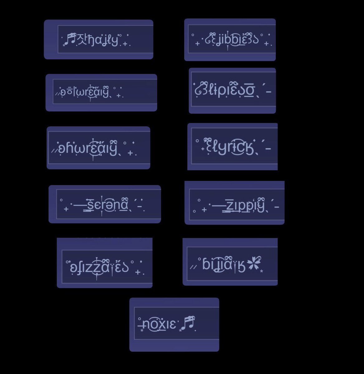 ชื่อละ 5 บาท ทุกชื่อครับ 
เหมา 45 บาทจาก 55บาท ครับ

   𒈂 mention or direct f͟o͟r͟ alL

#rov #rovth #cre4tename #everythingf0rm 🧎🏻‍♀️🧎🏻‍♀️