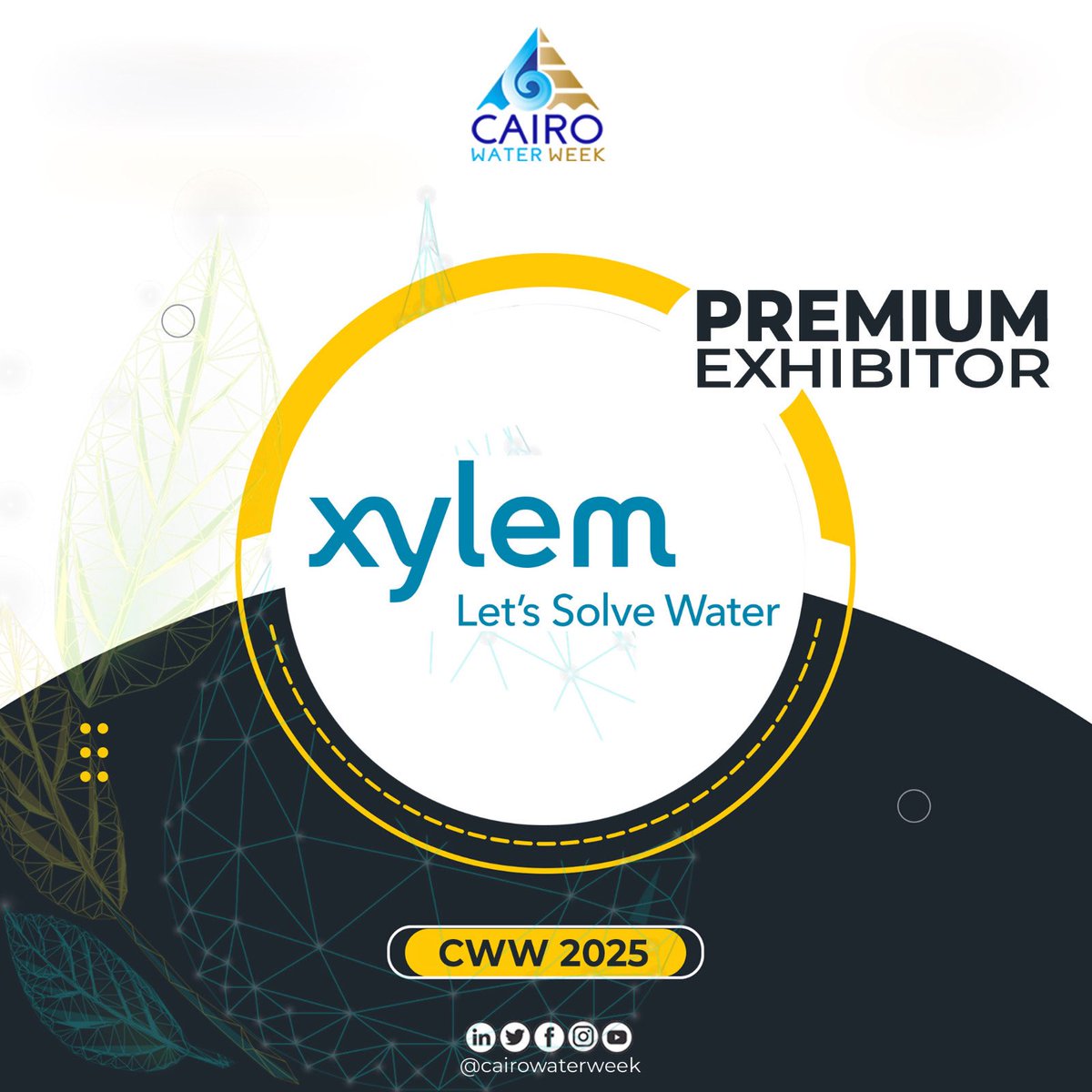 cairowaterweek's tweet image. We are excited to announce Xylem as a Premium Exhibitor for #CWW2025! 💧

Get ready to experience their world-leading water technology and innovative solutions at the exhibition.

#CairoWaterWeek #WaterTech #Xylem
