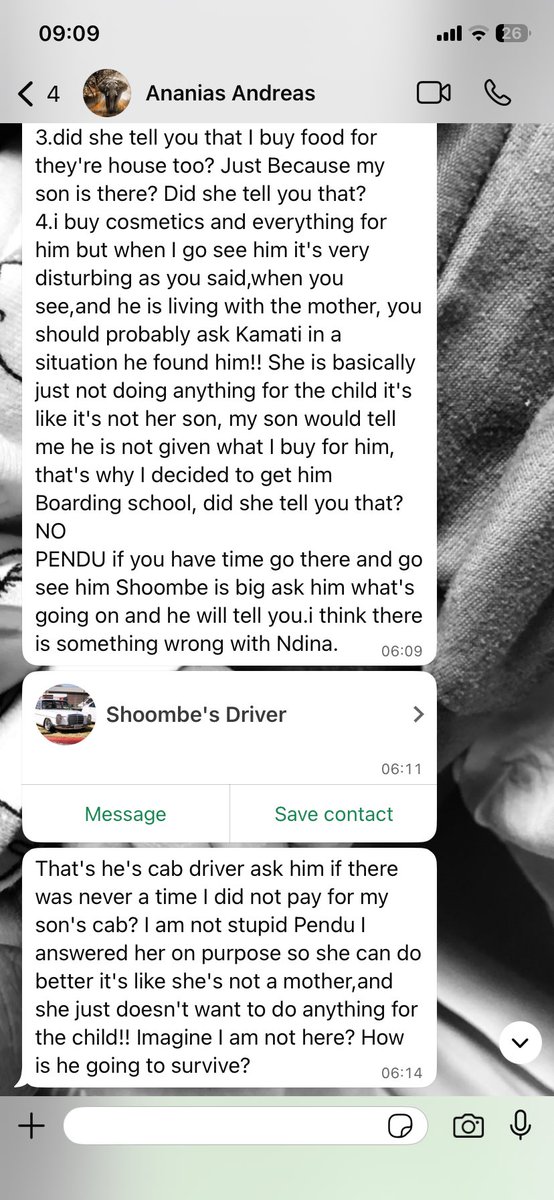 The baby daddy's side of story.   Ndina you're the problem mboli😩😭
