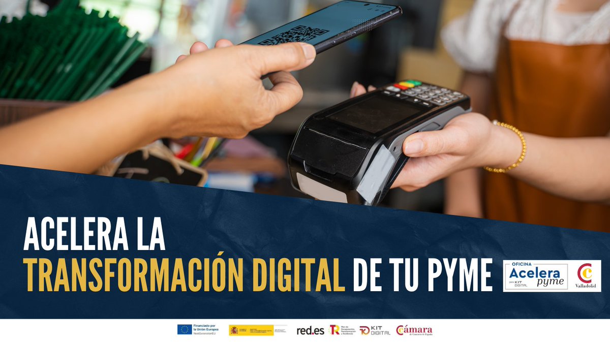 🌐Digitaliza tu pyme y potencia tu negocio

Descubre cómo la transformación digital puede abrir nuevas oportunidades para tu empresa 

📩oap@camaravalladolid.com 📞983 774 980

<a href="/redpuntoes/">Red.es</a> <a href="/Acelerapyme/">Acelera pyme</a> <a href="/camarascomercio/">Cámara de España</a> 

#NextGenerationEU #PlanDeRecuperación #PlandeDigitalización
