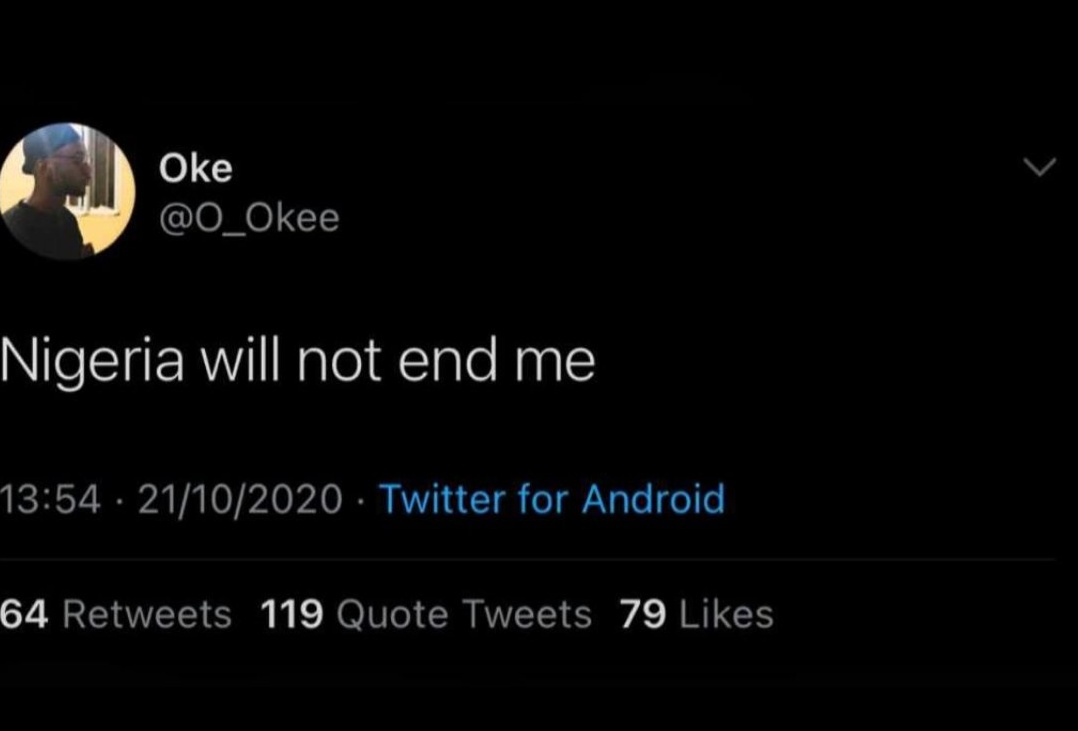 Shortly after Oke made this tweet in 2020, Nigeria ended him. Shortly after Sommie made this tweet in 2025, Nigeria happened to her.

This isn't life that we're living. It really isn't