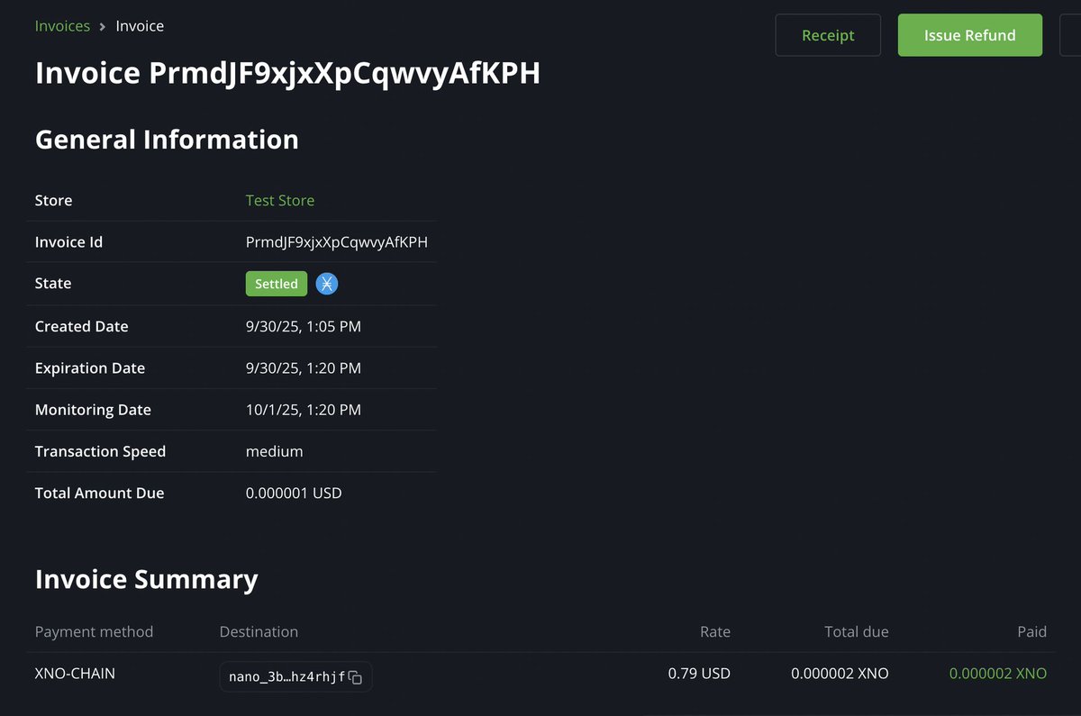 Chirag Asarpota (@chiragasarpota) on Twitter photo Big step for the @Nano community!
We’ve successfully tested the new Nano plugin for <a href="/BtcpayServer/">BTCPay Server</a> - invoices are working seamlessly!
There’s still a lot of polishing to do, but this is significant progress 🙌 Hope to submit the finished plugin soon.
Any existing merchants using Big step for the @Nano community!
We’ve successfully tested the new Nano plugin for <a href="/BtcpayServer/">BTCPay Server</a> - invoices are working seamlessly!
There’s still a lot of polishing to do, but this is significant progress 🙌 Hope to submit the finished plugin soon.
Any existing merchants using