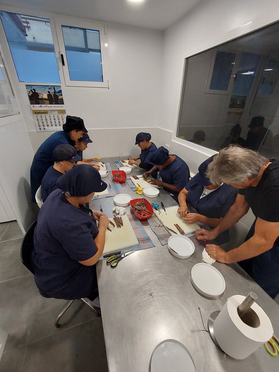 CRECantabria's tweet photo. El Plan de Empleo de Cruz Roja Cantabria estrena septiembre con  cursos.
En Laredo realizaron testeo de oficios con iniciación al fileteado de Anchoa.
Pas Pisueña inauguró en ADL Cayón la capacitación Desarrollo Sostenible de jardines, cultivos y viveros. Fondo Social Europeo https://t.co/glsFpOzIy6