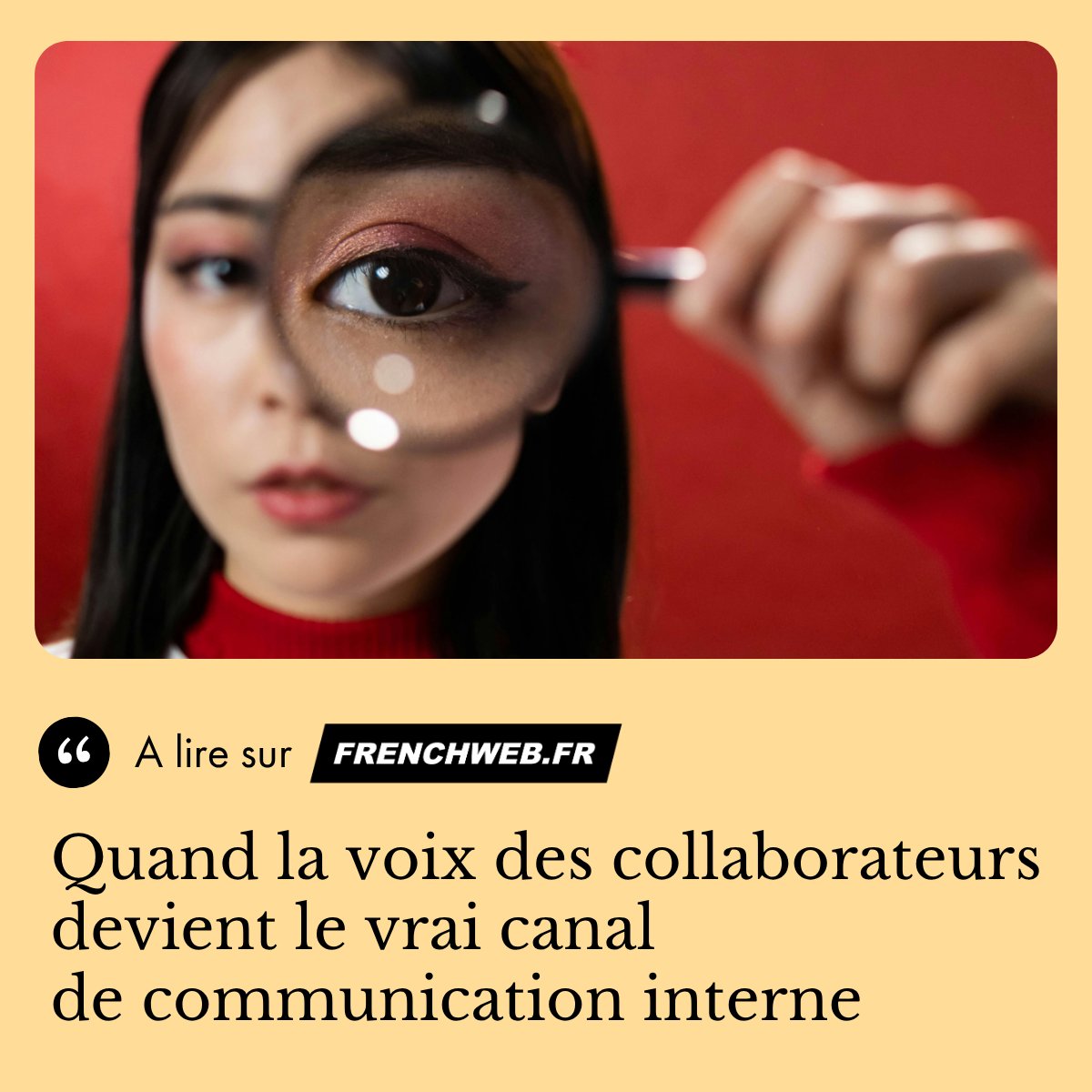 💡 Et si le meilleur canal de communication interne… c’était les collaborateurs eux-mêmes ?

👉 #Podcasts, #advocacy, contenus d’équipes… jusqu’à la signature mail, chaque voix compte.

À lire sur FRENCHWEB.FR : bit.ly/4npnrkJ

#communicationinterne