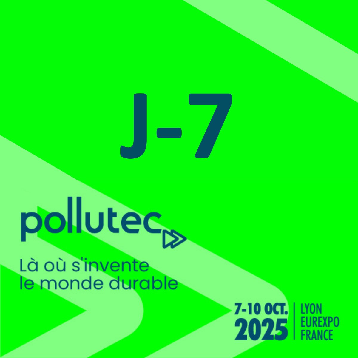 J-7 #pollutec2025 : Venez nous rencontrer dès mardi prochain sur notre stand Hall 3 E071.

Pour obtenir votre badge #pollutec et pouvoir assister à nos conférences, nous vous invitons à cliquer sur le lien suivant : lnkd.in/ea5ws_8Q