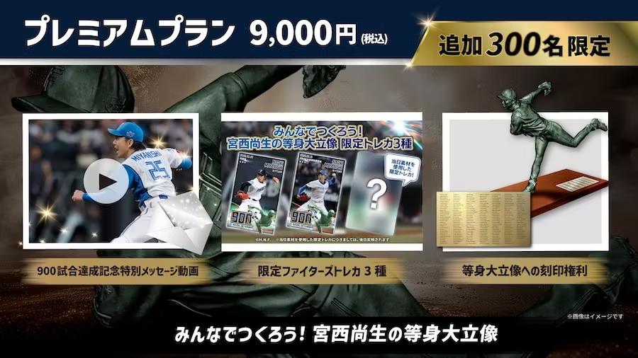 限定300名‼️ みんなでつくろう！宮西尚生の等身大立像✨ プレミアム