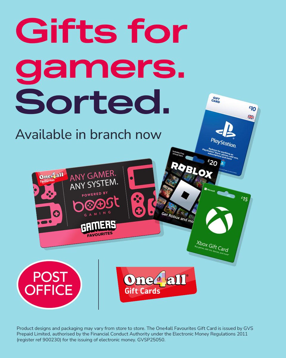 Know a gamer? Need a gift? We can help with that. Head into branch today and pick up the ultimate gaming gift card – available to spend in-store and online.