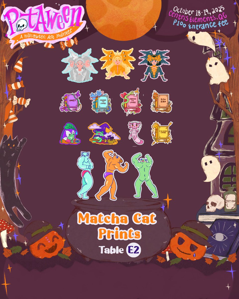 matchacatprints's tweet photo. πΈ Soft, thoughtful, and beautifully detailed β @sincerelyrenee__ returns for POTA Halloween! Find their dreamy stickers and prints at the Matcha Cat Prints booth π
#MatchaCatPrints #CustomPrintingPH #ArtScenePH #EventMerchPH #PatronsOfTheArts #PotAHalloween #PotAween https://t.co/hNjduhtlQ4