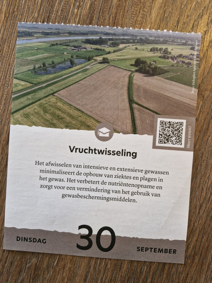 Alle akkerbouw in NL maakt gebruik van vruchtwisseling ♻️

ℹ️ agrarischwaterbeheer.nl/maatregel/vruc…