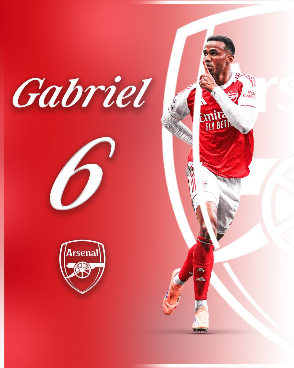 LanreMadeit's tweet photo. Big 6❗️Big Gabriel❗️ Big Moments❗️

#Arsenal #Gooners #Gunners https://t.co/B4gZEHpXfd