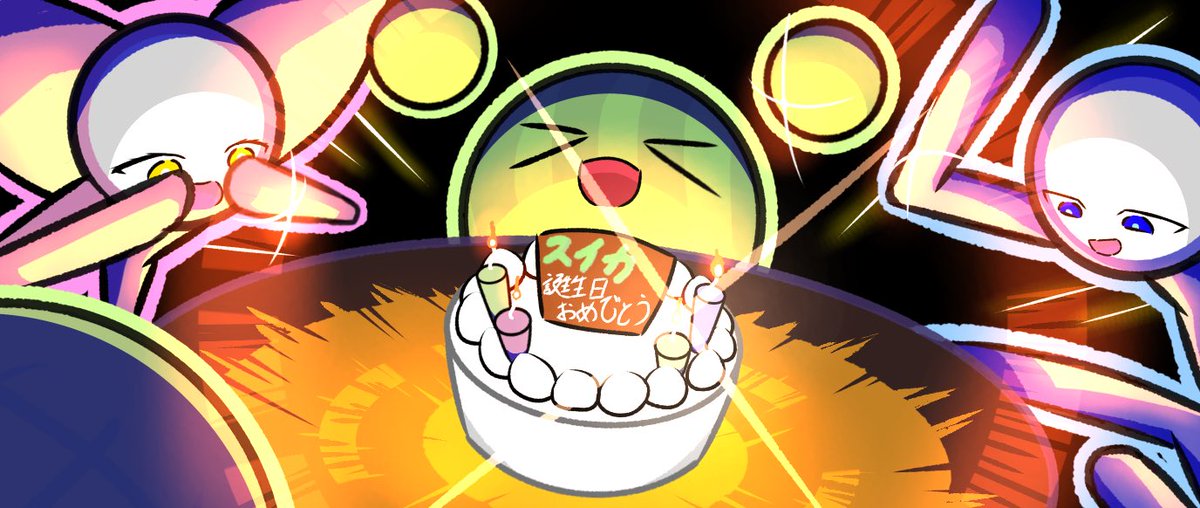 Vi7Sx's tweet photo. #オリキャラ #たやレイ #誕生日
スイカ誕生日おめでとう！！(自分) https://t.co/yd7MtHr8W9