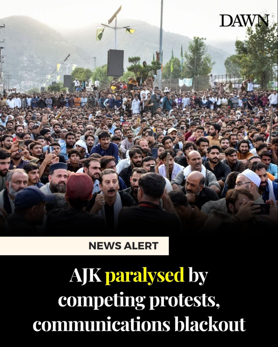 JKJAAC protests continue in #ajk on unfulfilled charter of demands
Mobile and internet services remain suspended in Azad Kashmir since Sunday noon shame on #Pakistani media