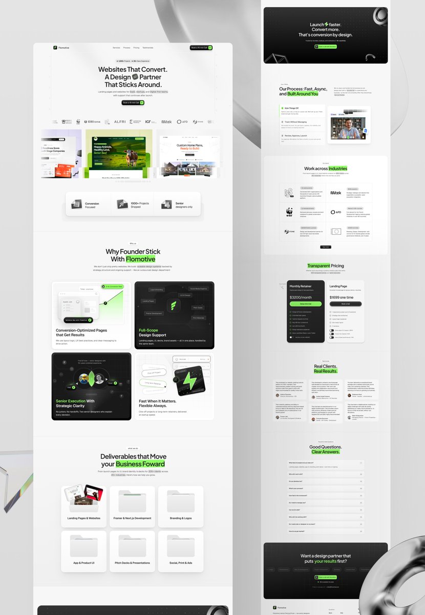 BrightPixels's tweet image. After 24 years in design, I’m launching Flomotive.
Design for digital-first teams who care about experience, clarity, and results.
$10k revenue locked in on day one.
Check us out at flomotive.com