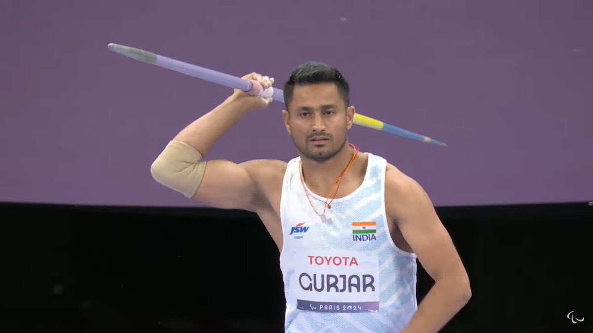 विश्व पैरा एथलेटिक्स चैंपियनशिप 2025 में पुरुषों की भाला फेंक F46 स्पर्धा में 64.76 मीटर का थ्रो करते हुए रजत पदक जीतने पर सुंदर सिंह गुर्जर को हार्दिक बधाई एवं अनंत शुभकामनाएं।

आपकी यह उपलब्धि न केवल परिवार,समाज बल्कि पूरे देश का मान-सम्मान बढ़ाने वाली है|
<a href="/SundarSGurjar/">Sundar Singh Gurjar</a>