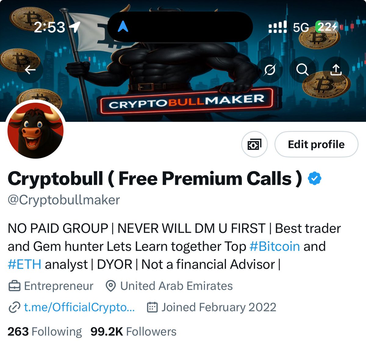 Cryptobull ( Free Premium Calls ) tweet media