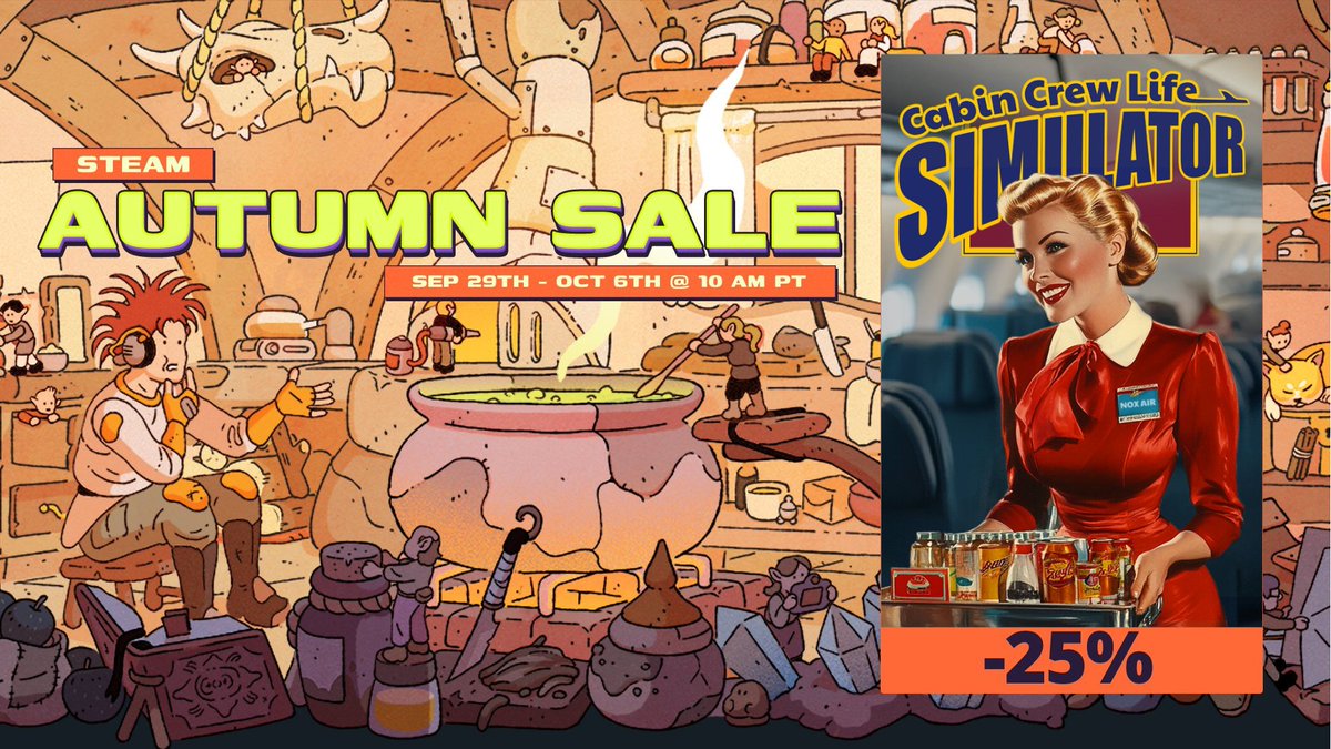 Cabin Crew Life Simulator ✈ AVAILABLE ON STEAM tweet media