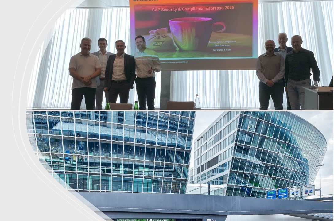 RiscompSAPGRC's tweet image. 🌟Highlights from our SAP Technology, Cyber Risk &amp;amp; Compliance Espresso in Zurich:
🔹How SAP Cloud Connector impacts security
🔹Why IT skills are missing in many boards
🔹Surprising facts from Schloss Regensberg
Big thanks to all who joined us!
#SAP #CyberSecurity #SAPCompliance