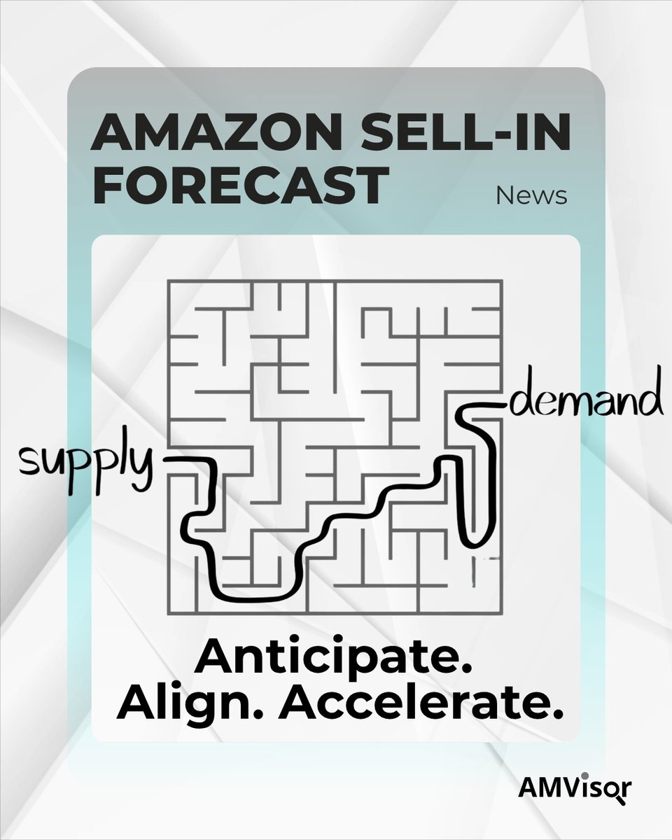 _AMVisor's tweet photo. 𝗔𝗺𝗮𝘇𝗼𝗻’𝘀 𝗦𝗲𝗹𝗹-𝗜𝗻 𝗙𝗼𝗿𝗲𝗰𝗮𝘀𝘁 is evolving — and with the right approach, it can become a strategic advantage.
Read 5 key practices:  How Amazon’s Sell-In Forecast is changing the way 1P vendors navigate demand and supply - https://t.co/kzUl4iO5Zq https://t.co/MM3TCLkpPd