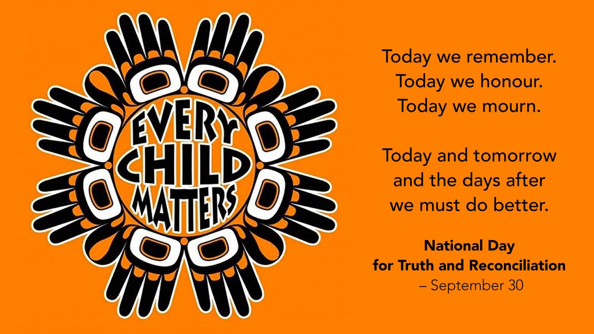 HealthyLkHuron's tweet photo. Today (Tuesday, September 30, 2025) is National Day for Truth and Reconciliation. Today we remember, we mourn, and we strive to do better. #NDTR #TruthAndReconciliation #EveryChildMatters https://t.co/S6pxx5zZlg https://t.co/0eJY2dD9i0