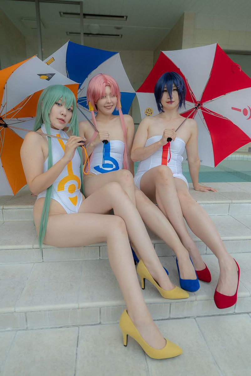 kerokei_cos's tweet image. cos ARIAレースクイーン
　🧡⛱️💙⛱️♥️⛱️
なんと！念願の合わせを！してきました！！
傘と靴が間に合ってよかった✨
本当に可愛いしかない空間で幸せでした♡

衣装制作👗Kei
お写真📷べーかむ #SCALLOPproject
灯里ちゃん🌹花薫さん
アリスちゃん🍊皆月なるさん @mntknr
藍華ちゃん🍀Kei

感謝！！