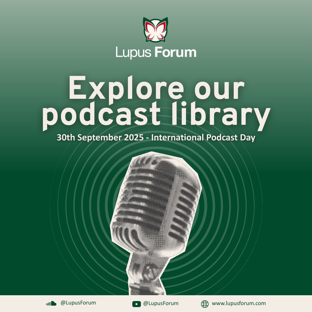 Happy #InternationalPodcastDay! 🎧

Looking for something to listen to on your morning commute or simply want to improve your knowledge of the latest updates in lupus? Our podcast library has something for everyone.

View our podcast library here: 🔗ow.ly/N7Fv50X3CqL