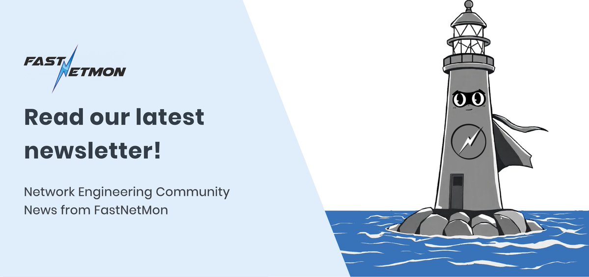 FastNetMon's tweet image. Missed our latest Network Engineering Community News in your inbox last week? You can now read it on our website!
eu1.hubs.ly/H0nmTrG0
💌 Want it in your inbox next time? Subscribe: eu1.hubs.ly/H0nmWvR0
#networkengineering #community #news #fastnetmon #ddos #cybersecurity