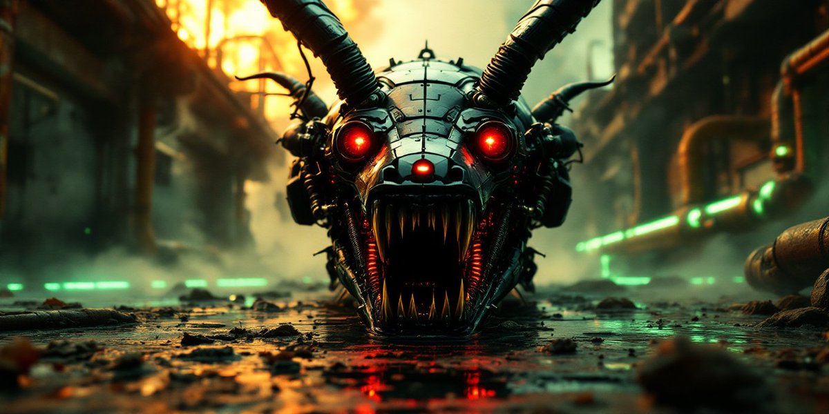 PromptSin's tweet image. When tech goes beast mode! Who&apos;s ready for the future? 🤖🔥 #CyberpunkVibes #TechRevolution