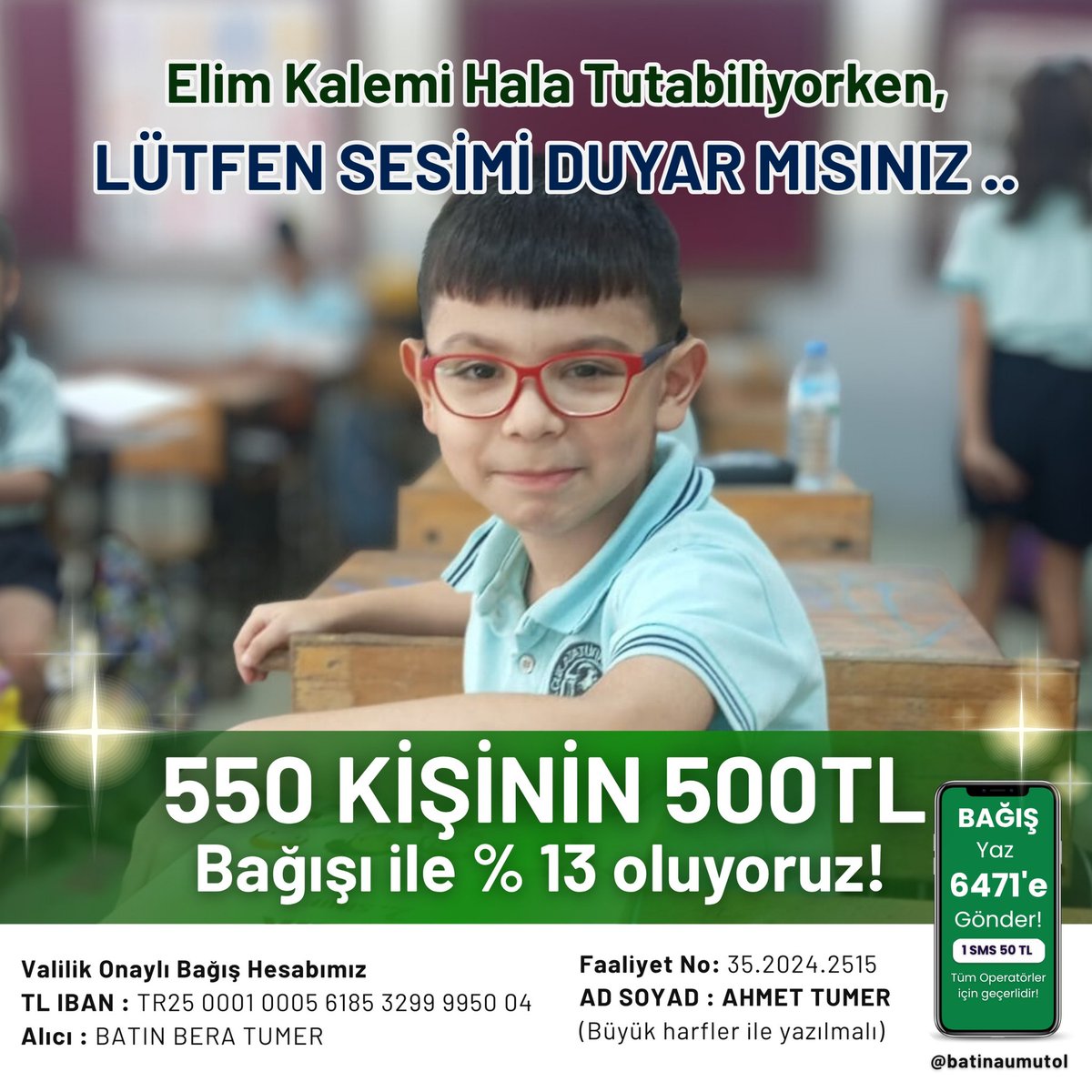 Batın'a geç kalmak istemiyoruz. Lütfen kasları daha fazla erimeden sesini duyun 🙏 #dmd #donate #batınkoşsundiye

#Galatasarayliverpool 
#güllü
