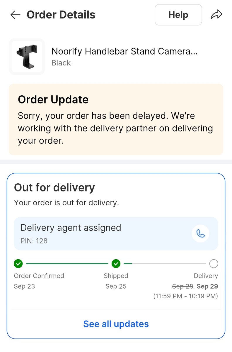 sahilkubba's tweet photo. @flipkartsupport 
FMPP3360596902
It has been almost 3 days since my parcel reached my location, but your delivery partner has not delivered it. I have already raised 2 complaints through the Flipkart app. Instead of accepting the mistake, p-1 https://t.co/fXAH4hNQUn