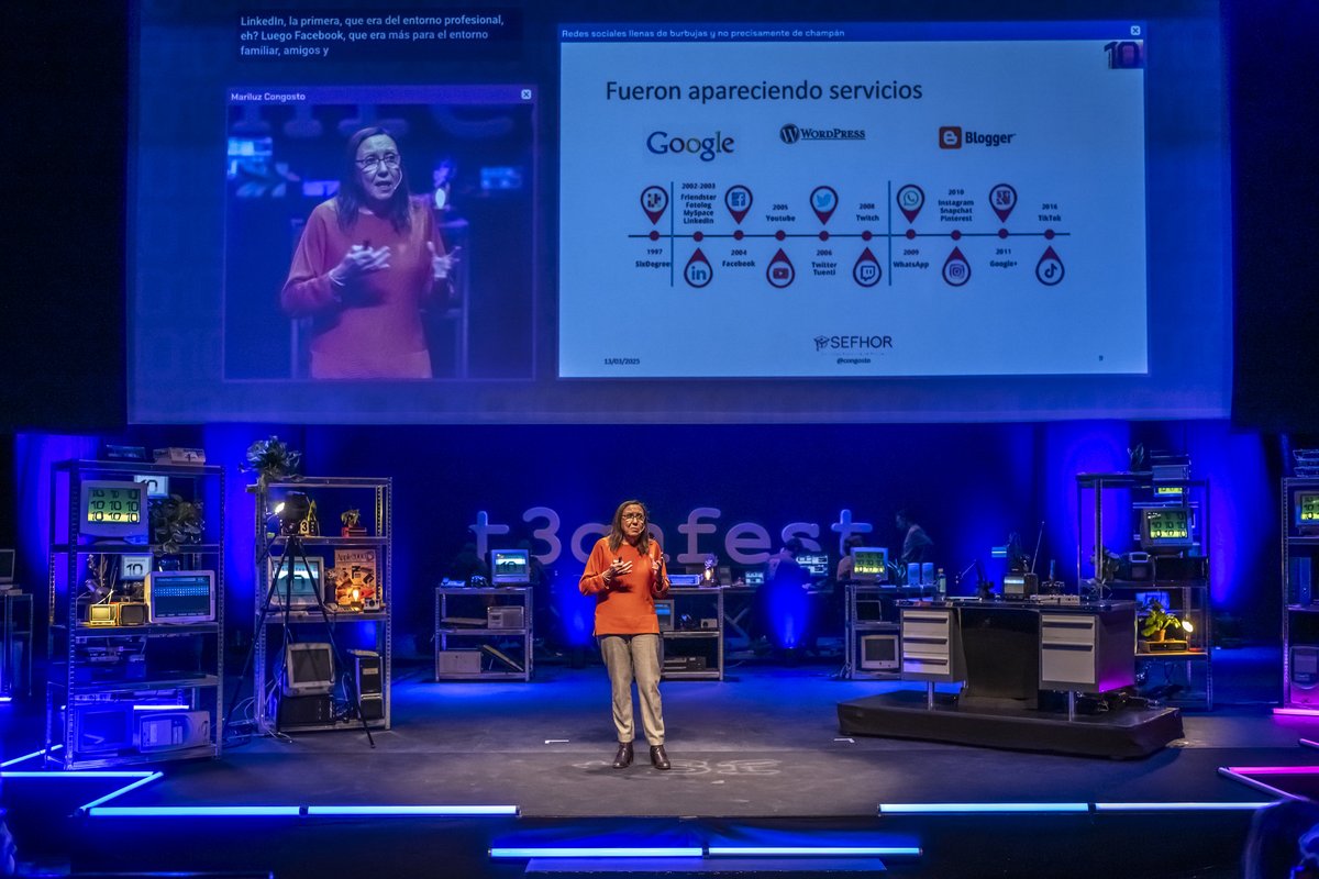 T3chFest's tweet image. ¿Quieres ser la próxima persona en subirse al escenario de T3chFest? Ya puedes enviarnos tus ideas para charlas en el Call for Talks 🚀
Buscamos charlas sobre innovación tecnológica o científica, de cualquier tema y no se necesita experiencia siendo ponente. Priorizamos charlas…