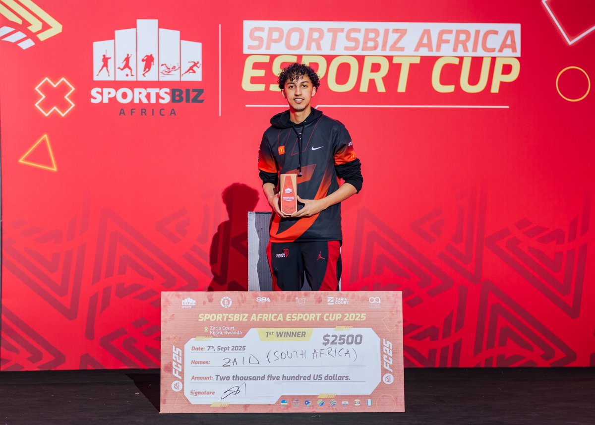 AfricaSportsbiz's tweet photo. Whether striking deals in the #dealroom, mastering strategy in online courses, conquering the greens at #Golf, or electrifying the arena in #Esports, you’ve shown that victory wears many faces, but one spirit: Africa rising through sports💪.

#SBA2025
#sportsbizafrica https://t.co/hSCsiTxhDM
