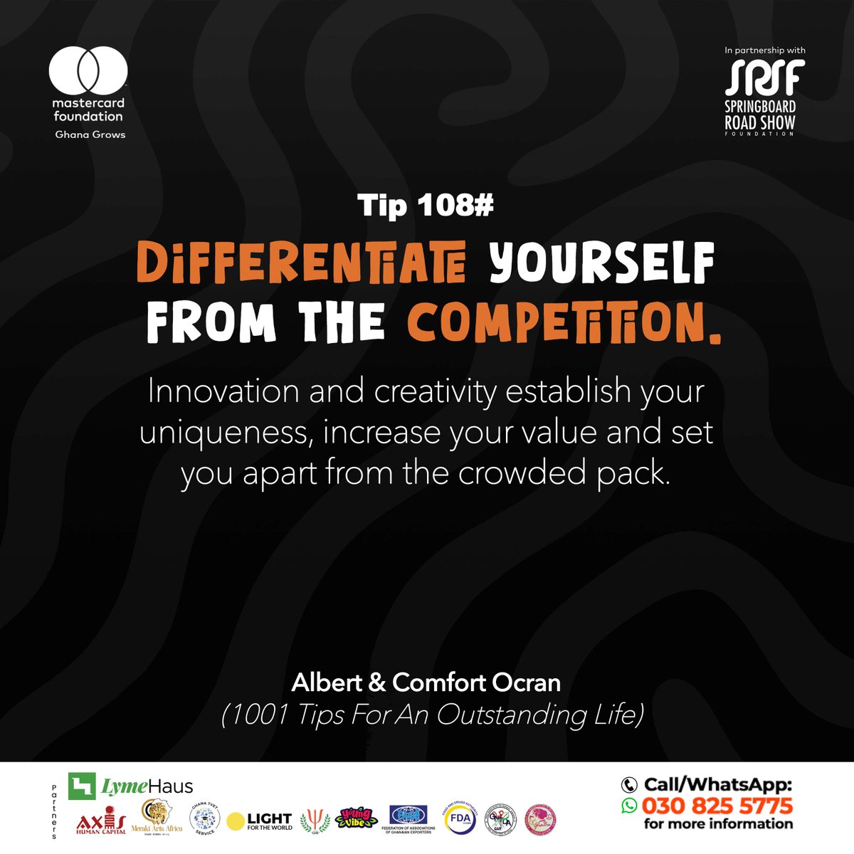 GhanaGrows's tweet photo. 🌟 Stand out, don’t blend in.
Your creativity is the key that sets you apart from the crowd. ✨
#GrowthMindset #SpringboardInspires #fyp #Passion #StayDriven https://t.co/SiNrJJYMQ7