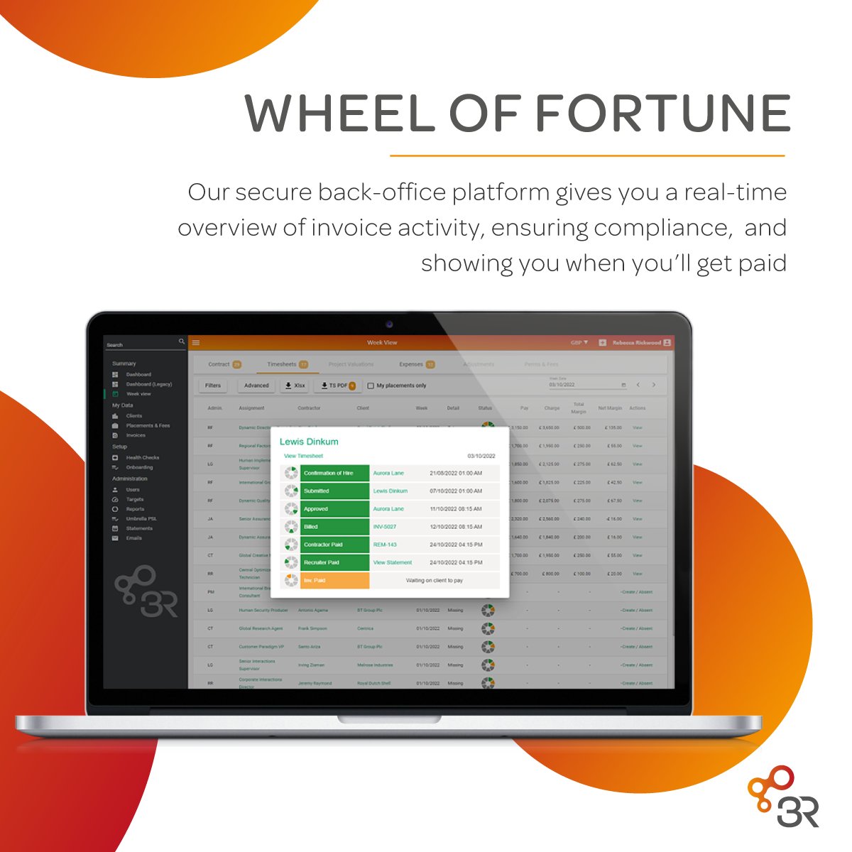 3R_RecSolutions's tweet image. Do you have 100% VISIBILITY when it comes to your #backoffice?
The legendary wheel of fortune offers...
🤖 Automation
🔔 Real-time updates
📑 Full audit-trail
and gets you paid quickly!
Book a demo to see how we can support your #recruitment business: hubs.li/Q03Llz1b0