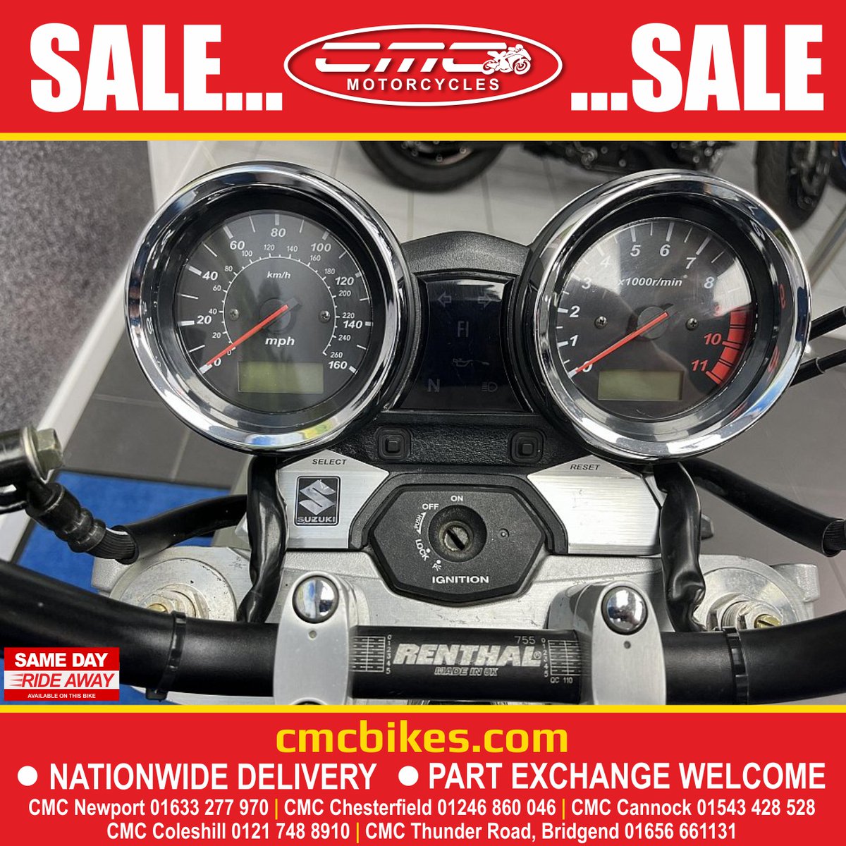 SALE...SALE...SALE

SAVE £500 on this CMC approved 2006 Suzuki GSX1400, reserve today, online, on the phone or in store with a £100 deposit.

2006, 06' registration, only 18,399 miles, 2006 Suzuki GSX1400, £5,999.

cmcbikes.com/used-motorcycl…

If it's bikes, it's CMC