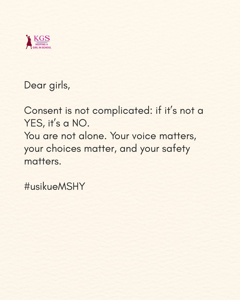 Keeping a Girl In School #usikueMSHY tweet media