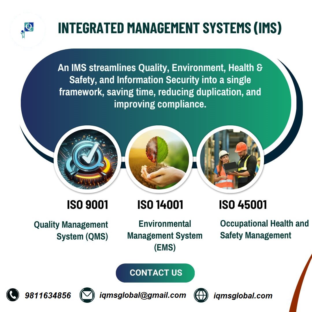 IQMSGlobal's tweet image. Get more information about Integrated Management System (IMS)
iqmsglobal.com
#IntegratedManagementSystem
#ISO9001
#ISO14001
#ISO45001
#IMS