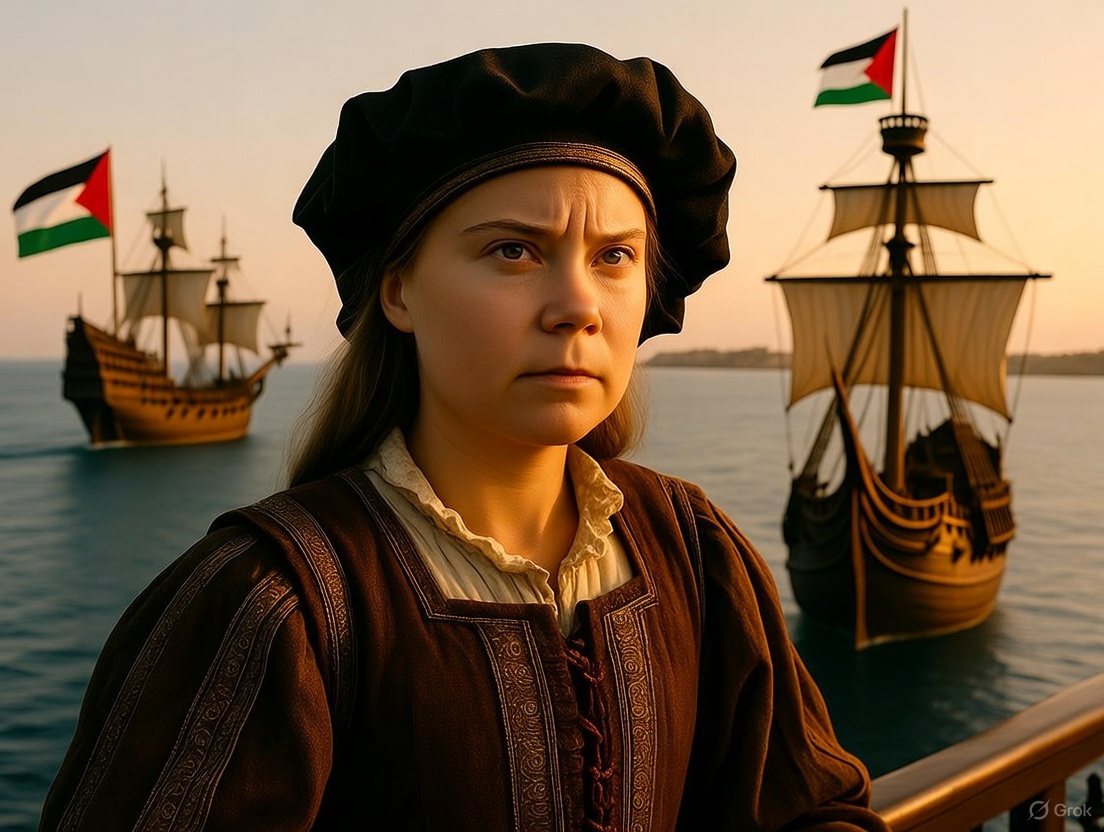 Socrates Son (@socratesson3) on Twitter photo <a href="/GlobalSumudF/">Global Sumud Flotilla Commentary</a> BREAKING NEWS:
After sailing for 1.5 months Global Sumud Flotilla accidentally discovered a new continent. <a href="/GlobalSumudF/">Global Sumud Flotilla Commentary</a> BREAKING NEWS:
After sailing for 1.5 months Global Sumud Flotilla accidentally discovered a new continent.