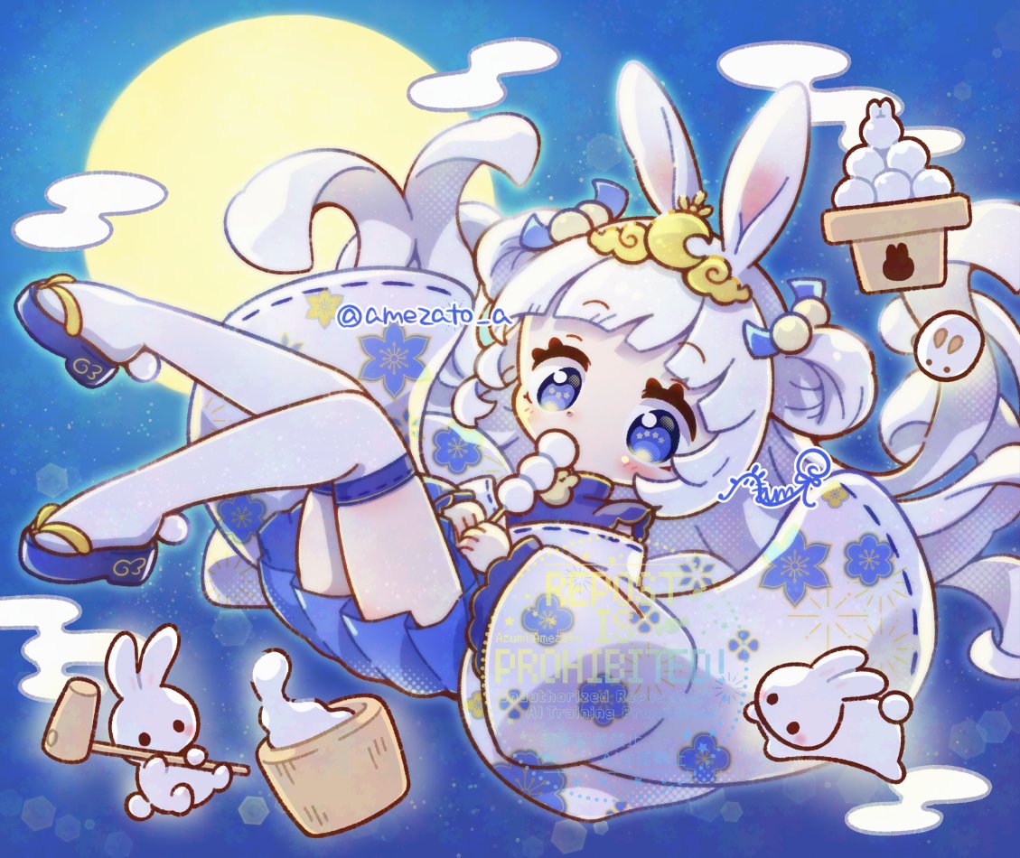 お月見イラスト🎑🐇
ほんわりもちもちな君🌕
#OC #絵柄が好みって人にフォローされたい
