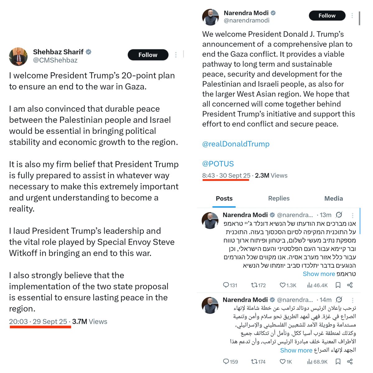 mohitlaws's tweet image. Pakistan&apos;s PM tweeted only once to please Trump.

Narendra Modi tweeted three times to please Trump.

Narendra Modi is the weakest PM in the history of India.