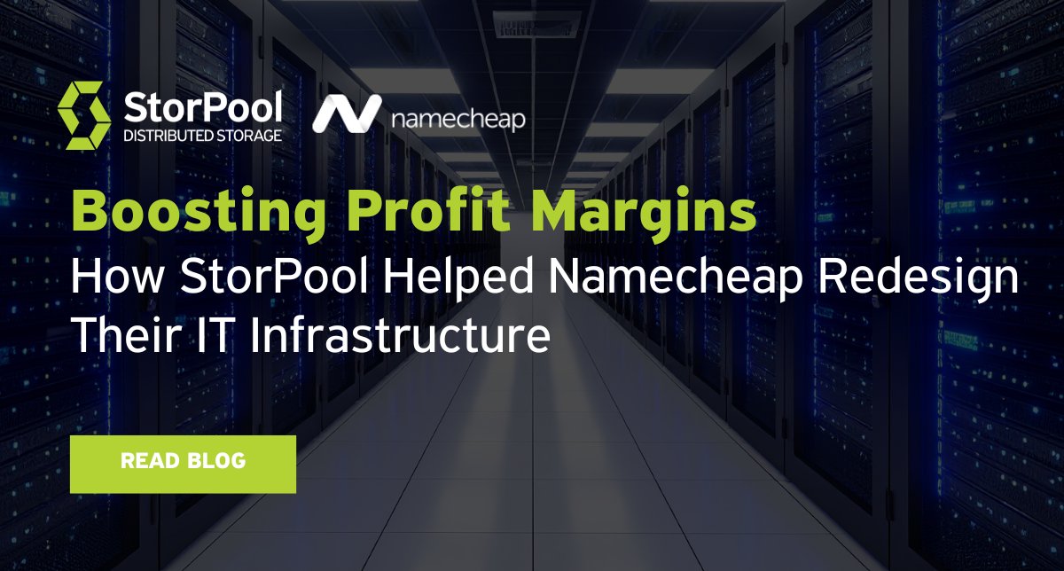 storpool's tweet image. Achieve hyperscaler efficiency at scale just like Namecheap. Discover how they deployed 20% more servers per rack and ran 60% more apps per HCI cluster with StorPool.
Explore the case study: hubs.ly/Q03LsGK_0
#CloudInfrastructure #HCI #Efficiency #CaseStudy #StorPool